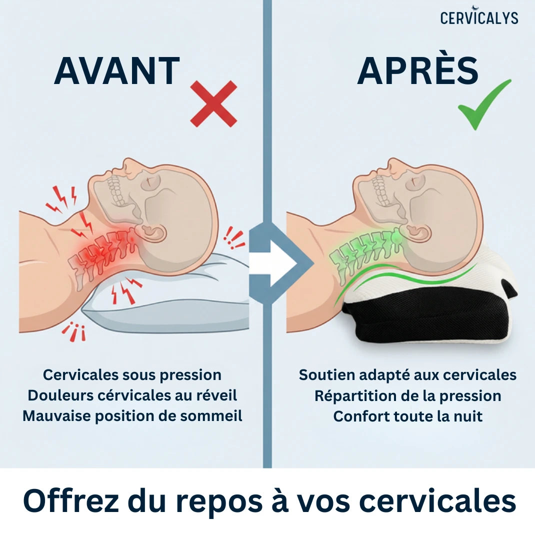 CerviCloud™ Oreiller cervical ergonomique
