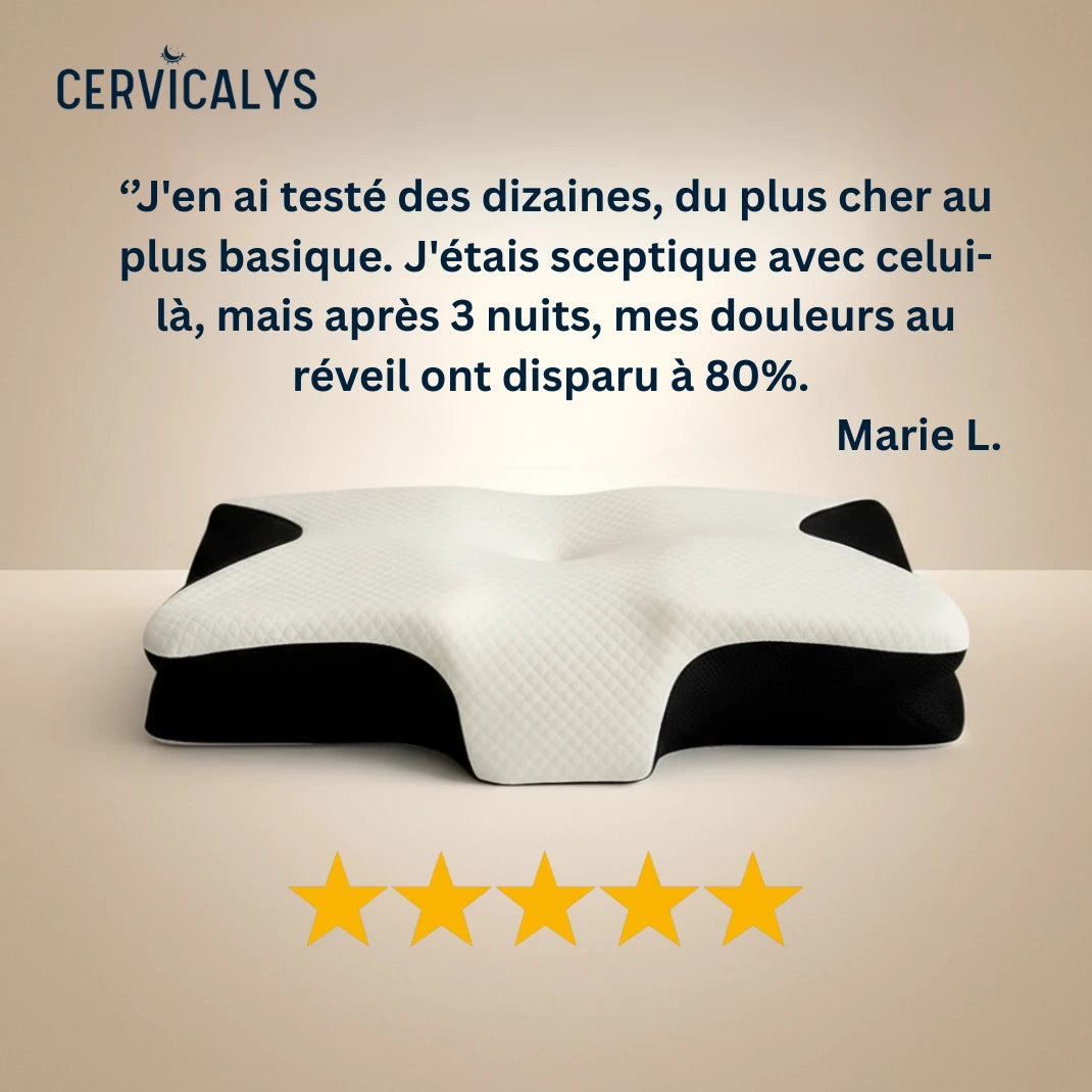 CerviCloud™ Oreiller cervical ergonomique